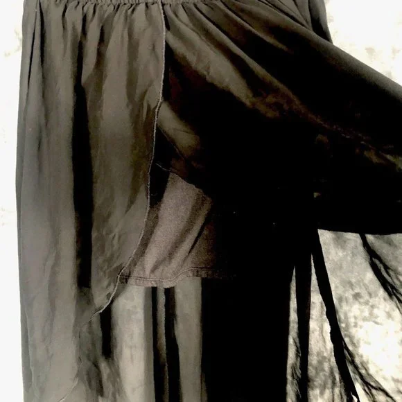 D Signed Disney Dress Black Sheer Skirt Size Large - Picture 3 of 11